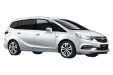 Car Hire Harborne - Vauxhall Zafira 5 + 2 - Minibus hire Harborne